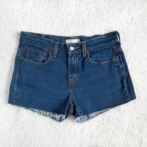 LEVI'S 505 Mid Rise Cut Off Jean Shorts Size 4